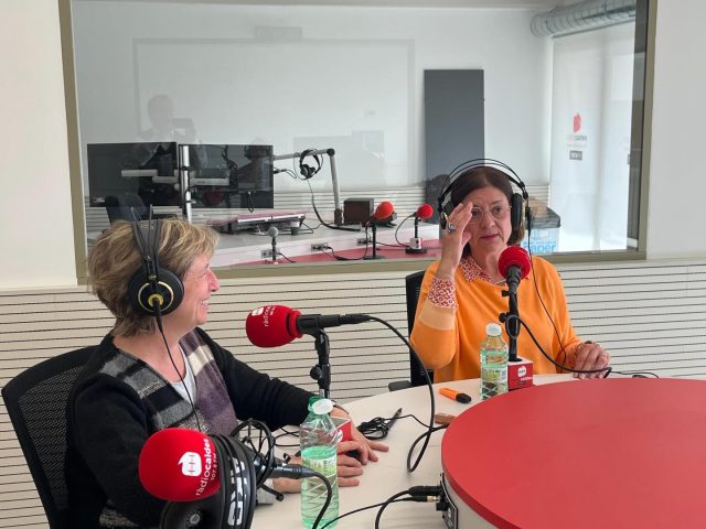 🎙️Demà a les 19h, al programa “Portes endins” de @radiocaldes podreu escoltar l’entrevista que li van fer a la directora Montserrat Pieres, parlant de l’EMM Joan Valls!